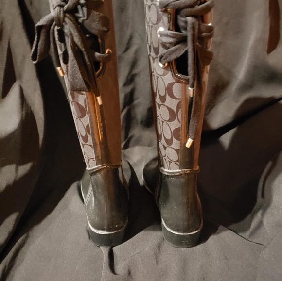 COACH Women's Rain Boots - Picture 2 of 2